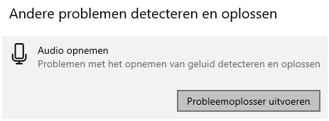 microfoon probleemoplosser